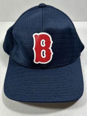 Flexfit By Yupoong Navy Fabric Mesh Baseball Hat Cap